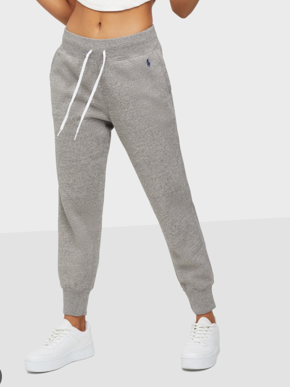 Women’s Grey Polo Ralph Lauren Drawstring Jogger Sweatpants